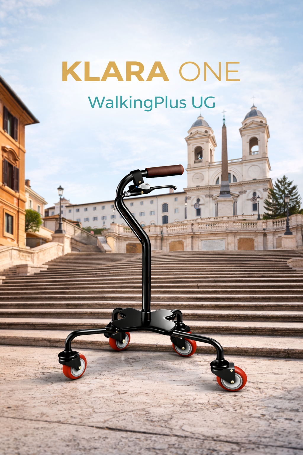 KLARA ONE - WalkingPlus UG - Piazza di Spagna Rom - Mobilitätsgerät Premium mit Stabilität und Design